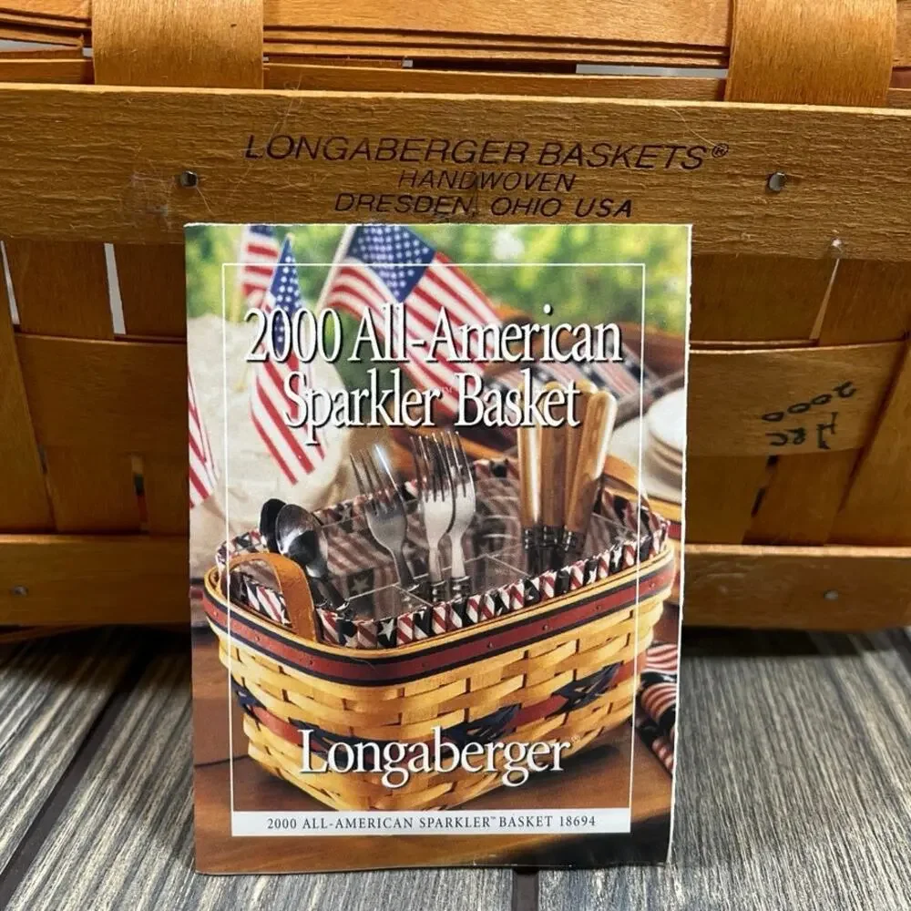 Longaberger‎ 2000 Century Celebration All American Sparkler Basket Protector USA